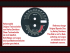 Speedometer Disc for Harley Davidson Road King FLHR 1995 to 2003 Ø100 Mph to Kmh