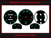 Set Speedometer Discs for Porsche 912 120 Mph to 200 Kmh - 1