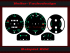 Set Speedometer Discs for Porsche 912 120 Mph to 200 Kmh - 1