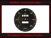 Speedometer Disc Triumph TVR Vixen Mph to Kmh