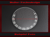 Speedometer Glass Traktormeter Güldner G50S 7 to 31 kmh
