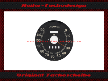 Speedometer Disc for Lagonda 120 Mph to 200 Kmh