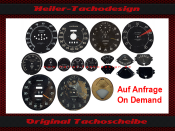 Speedometer Disc for Lagonda 120 Mph to 200 Kmh