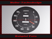 Speedometer Disc for Lagonda 110 Mph to 180 Kmh