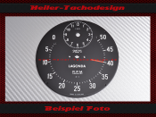 Tachometer with Clock Lagonda