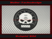 Tachoscheibe für Harley Davidson Softail Breakout 2013 14 15 16 Ø80 Version 2 Mph zu Kmh
