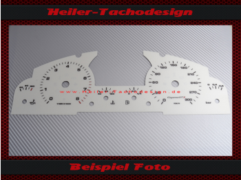 Speedometer Disc for Porsche Cayenne Turbo S 9PA 2002 to 2010 300 Kmh Petrol