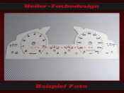 Tachoscheibe für Porsche Cayenne Turbo S 9PA 2002 bis 2010 300 Kmh Benzin