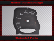 Tachoscheibe für Porsche Cayenne 2 Typ 92 A 175 Mph...