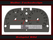 Tachoscheibe für Opel Speedster 150 Mph zu 260 Kmh...