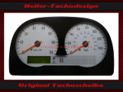 Tachoscheibe für Opel Speedster 150 Mph zu 260 Kmh Skala verlängert