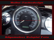 Speedometer Sticker for Harley Davidson Dyna Super Glide FXDI 2004 Ø80 Mph to Kmh