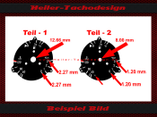 Oil Fuel Temp Displayn Disc for Mercedes W123 E Class