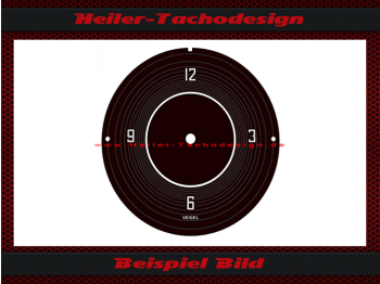 Uhr Zifferblatt Scheibe für Porsche 356 von Veigel