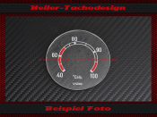 Glas Skala Fernthermometer Mercedes 380 Steyr Puch 40 bis...