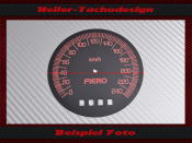 Tachoscheiben für Pontiac Fiero 1983 bis 1988 240 Kmh