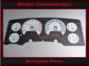 Speedometer Disc for Dodge Ram SRT10 160 Mph to 260 Kmh 8000 RPM