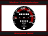 Speedometer Disc for Porsche 911 930 Turbo 1976 to 1989 with redden Streifen