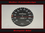 Speedometer Disc for Mercedes W107 R107 380 SL 240 Kmh...