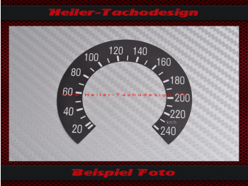 Speedometer Sticker for Triumph Tiger 1980 150 Mph to 240 Kmh