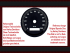 Speedometer Sticker for Harley Davidson Sportster XL Sport 1200S 1996 to 2000 Ø80 Mph to Kmh