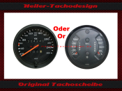 Chromring Frontring Tachoring Bezel Tacho oder Öldruck Öltemperatur Anzeige für Porsche 911 / 912 / 914 Ø 105 x 11 mm