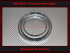 Chrome Ring Front Ring Speedometer Ring Bezel Speedometer oder oilpressure Oil Temperature Display for Porsche 911 912 914 Ø 105 x 11 mm