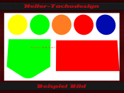 Colored turn signals dipped beam etc. plastic tiles...