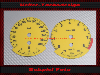 Tachoscheiben für BMW E90 E91 E92 E93 280 Kmh 8000 UPM