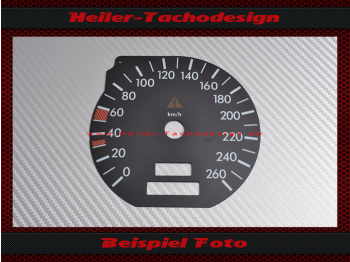 Speedometer Disc for Mercedes SL W129 R129 MOPF 1 1995 to 1998 160 Mph to 260 Kmh