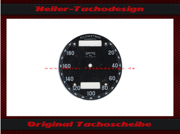 Speedometer Disc for Norton BSA Triumph Ariel Smiths Chronometric HRD Vincent 10-190 Kmh from 1946 Ø73,5 mm