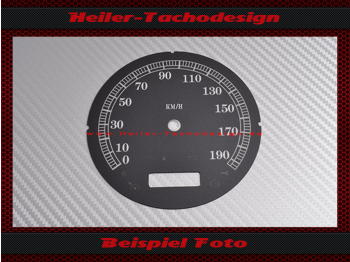 Speedometer Disc for Harley Davidson Night Train FXSTB 2003 to 2007 Ø100 Mph to Kmh