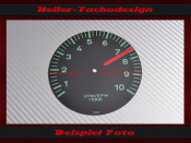Tachometer Disc Porsche 911 to 10000 rpm Red Arrow