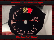Tachoscheiben für Pontiac Fiero GT 1986 200 Kmh