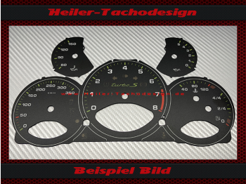 Speedometer Discs for Porsche 911 997 Turbo S Tiptronic 350 Kmh