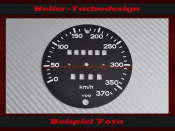 Speedometer Disc Porsche 911 930 370 Kmh RUF Scaling