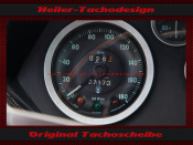 Tachoaufkleber für Maserati Mistral oder Sebring Series II 3500 GTiS 180 Mph to 300 Kmh