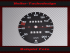 Speedometer dial for Porsche 912 902 120 Mph to 200 Kmh 20s steps