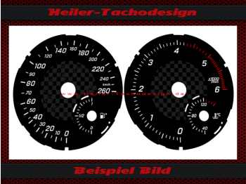 Speedometer Discs for Mercedes Benz C 292 GLE SUV Diesel 160 Mph to 260 Kmh