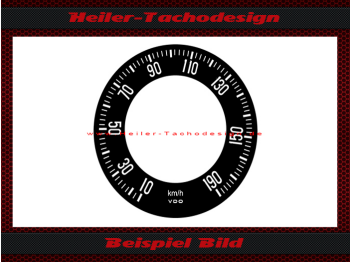 Tacho Aufkleber für BMW E120 1800 Ti 1965 120 Mph zu 190 Kmh