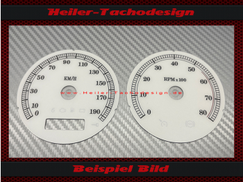 Tachoscheibe für Harley Davidson Road Glide FLTR FLTRI 2005 Ø80 Mph zu Kmh