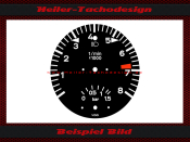 Tachometer Disc for Porsche 930 Turbo 3.0 8000 RPM