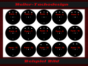 Tachometer Disc for Porsche 930 Turbo 3.0 8000 RPM