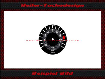 Tachometerscheibe Dial 0 to 8 RPM Ø48