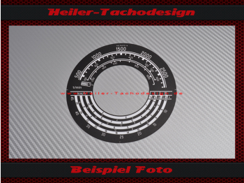 Tacho Aufkleber für Mercedes Traktormeter MB Trac 1000 1984 - 45 Kmh