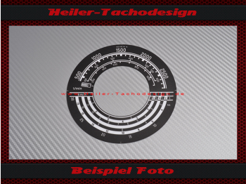 Tacho Aufkleber für Mercedes Traktormeter MB Trac 1000 1984 - 30 Kmh
