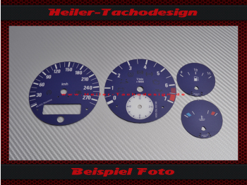 Tachoscheibe für BMW Z8 E52 Alpina Mph zu Kmh