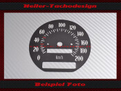 Tacho Aufkleber Chevrolet Monte Carlo 1971 120 Mph zu 200...