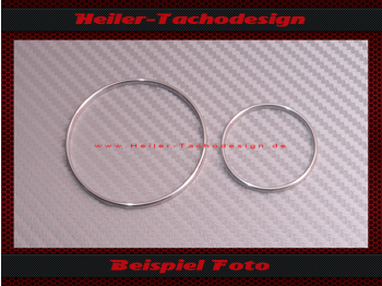 Zierringe Blendringe Abdeckringe Poliertes Aluminium Mercredes for Porsche 911 356 964 etc.