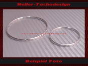 Zierringe Blendringe Abdeckringe Poliertes Aluminium Mercredes for Porsche 911 356 964 etc.